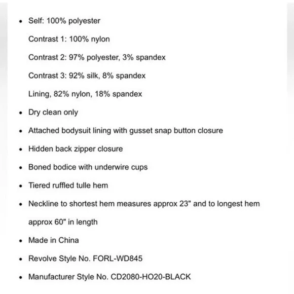 For Love And Lemons Scarlet High Low Dress - Picture 12 of 12